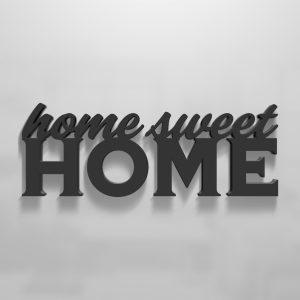 Wood Home Sweet Home Sign | Home Sweet Home Word Sign | Family Room Wall Decor | Entryway Decor | Large Home Sign | Script Home Sign - Image 1